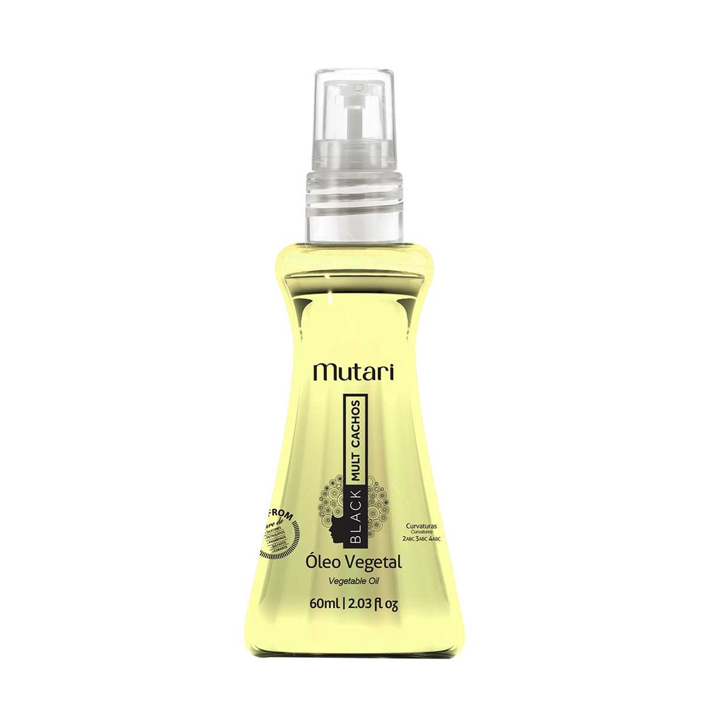 Óleo vegetal black mult cachos Mutari 60ml