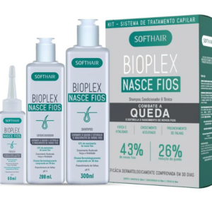 Kit Bioplex Nasce Fios - Shampoo, Condicionador e Tônico capilar