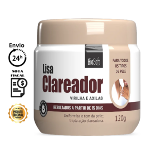 Creme Lisa Clareador de Virilha e Axilas 120g