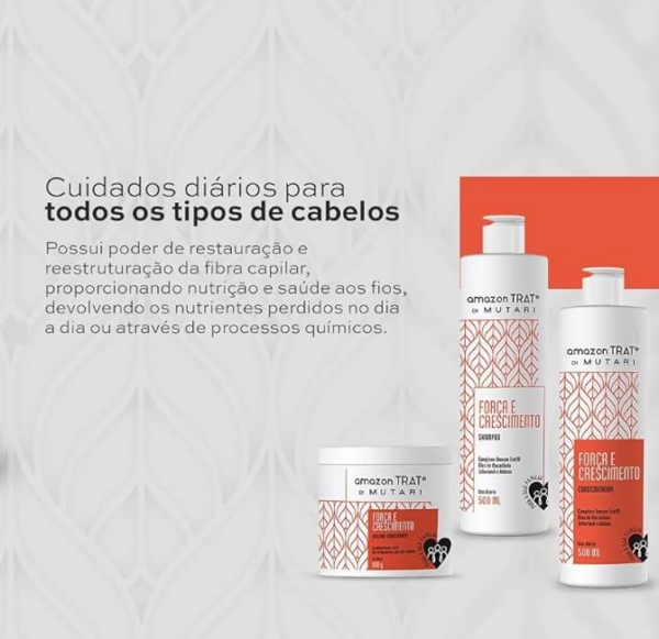 Kit Força E Crescimento Amazon Trat® Mutari - 500gr - Image 7