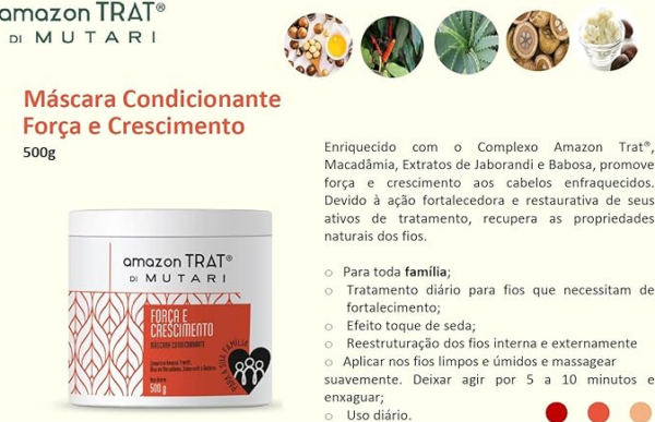 Kit Força E Crescimento Amazon Trat® Mutari - 500gr - Image 4