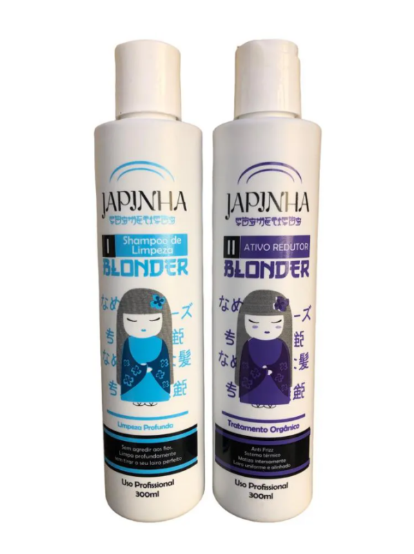 kit progressiva blonder para cabelo loiro japinha - Image 6