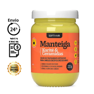Manteiga Karité e Ceramidas 220g Softhair