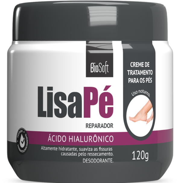 Creme Hidratante Lisa Pé Ácido Hialurônico 120g Biosoft - Image 5