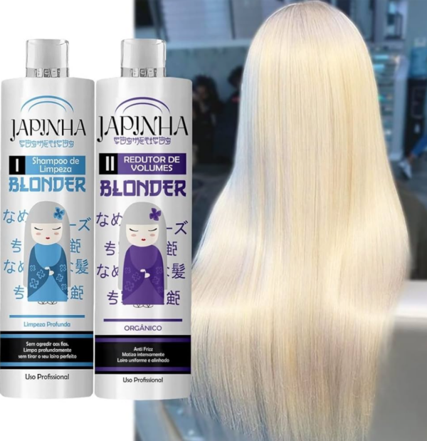 kit progressiva blonder para cabelo loiro japinha - Image 2