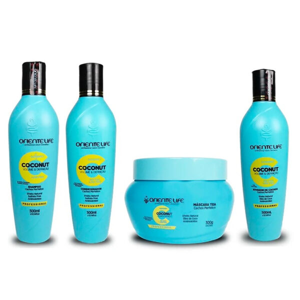 kit coconut oriente life cabelos cacheados