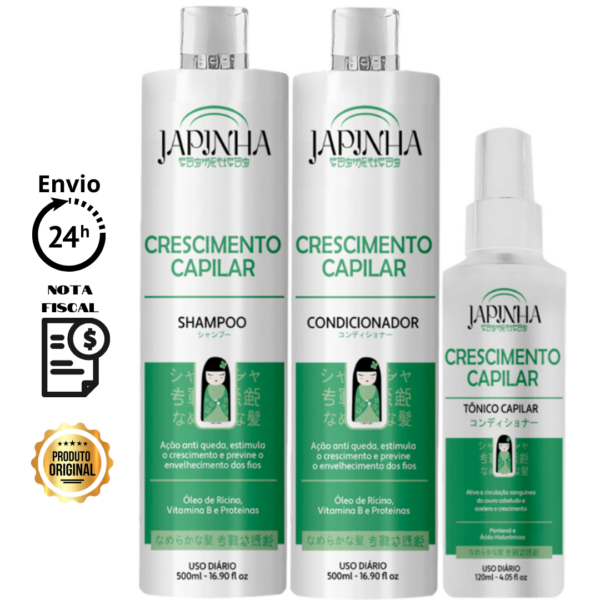 kit crescimento capilar japinha