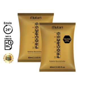 Kit Sachê Mutari Progress - Escova Progressiva sem formol - 60 g