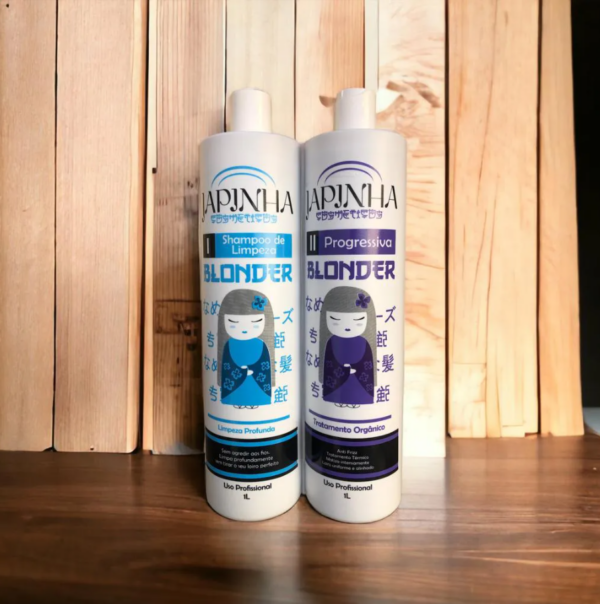 kit progressiva blonder para cabelo loiro japinha - Image 4