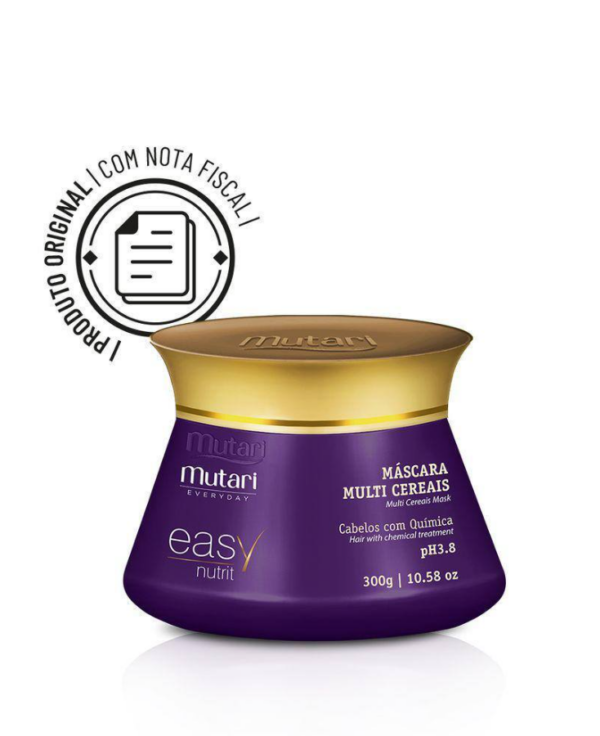 Máscara Mutari Multi Cereais Easy Nutrit 300g - Força e Resistência para os fios - Image 4
