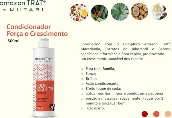Condicionador Força E Crescimento Mutari Amazon Trat  500ml - Image 2