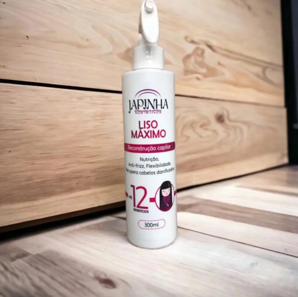 Protetor Térmico Japinha Liso Máximo, Reconstrutor 300ml - Image 3