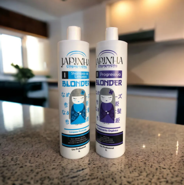 kit progressiva blonder para cabelo loiro japinha - Image 5
