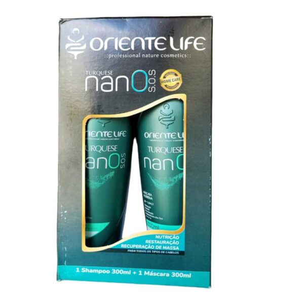 Kit Nano Turquesa Oriente Life Shampoo e Máscara Nutritiva - Image 5