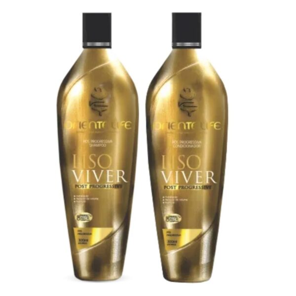 kit shampoo e condicionador liso viver oriente life 300ml - Image 2